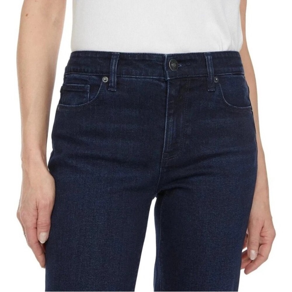Hudson Women’s Dark Wash Mid-Rise Cropped Straight Ankle Jeans – Size 16 x 28” - Picture 3 of 9